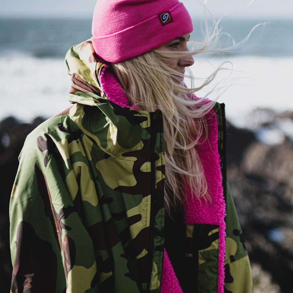 dryrobe Advance Long Sleeve Changing Robe - Camo / Pink Extra Image 8